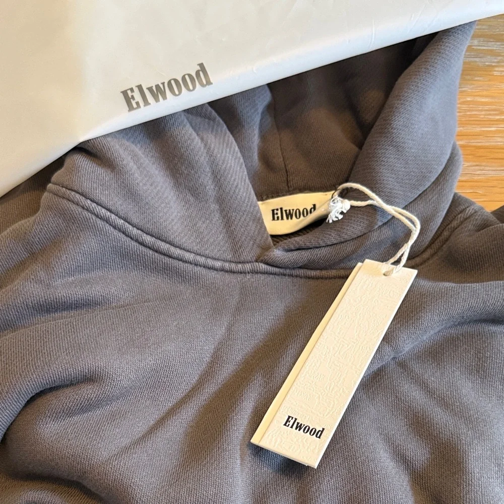 NWT Elwood Hoodie Sweatshirt, Dark Grey, XS - Picture 3 of 4